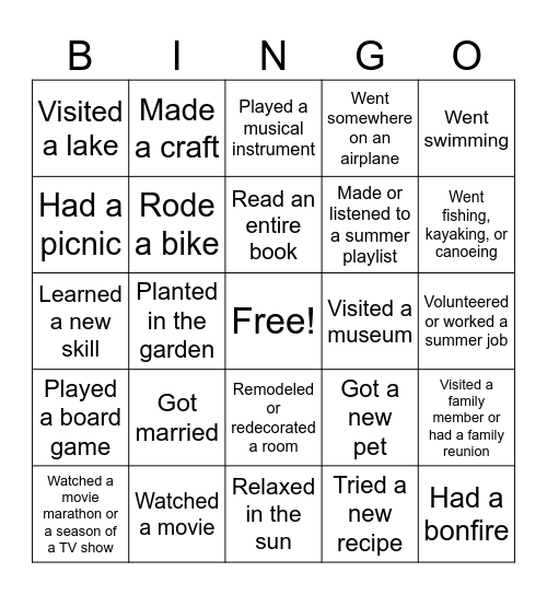 Centennial MS Staff Bingo Card