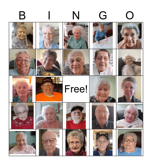 Residents Bingo Card