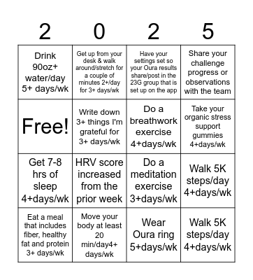 Summer BINGO Card