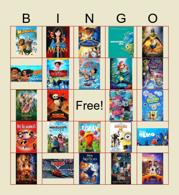 MOVIE BINGO Card