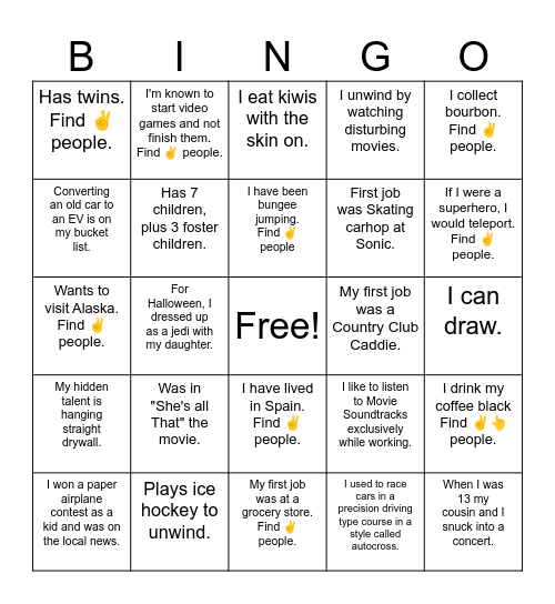 PM Summit Bingo Card
