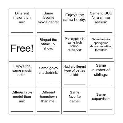 Bird-Up Bingo! Bingo Card