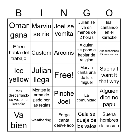 HobbyMK Bingo Card