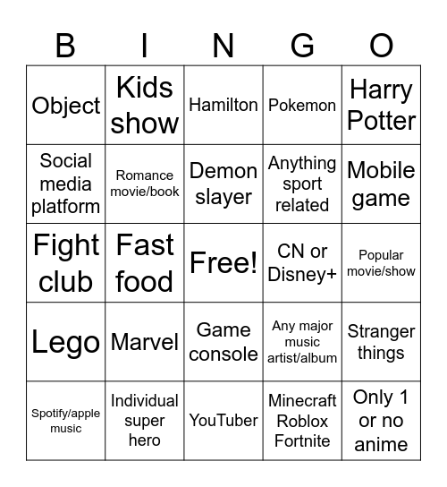 You need to nerd out Bingo Card