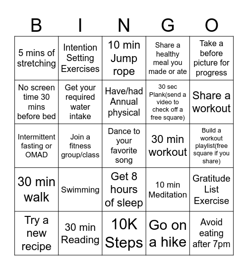 August Blackout Bingo Card