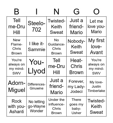 Beats-N-Bingo BABY! Bingo Card