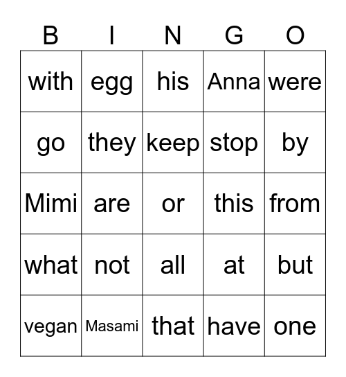 August 1, 2025 Bingo Card