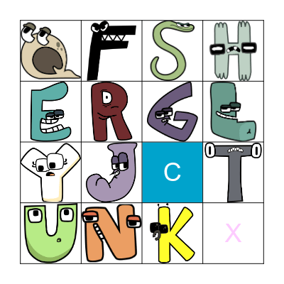Alphabet Bingo Card
