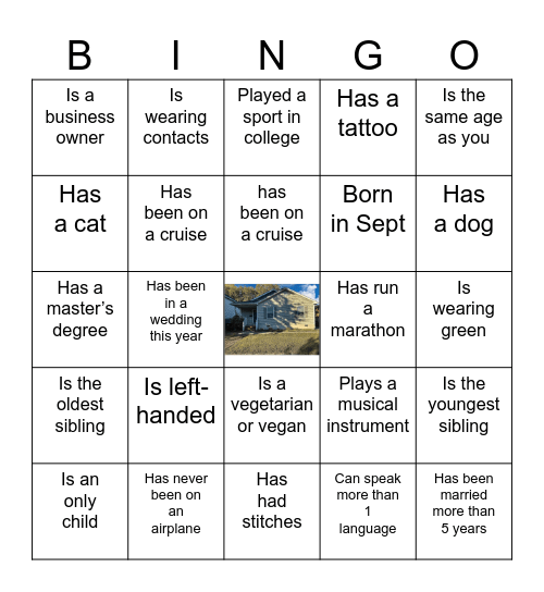 Find the Guest Bingo Card