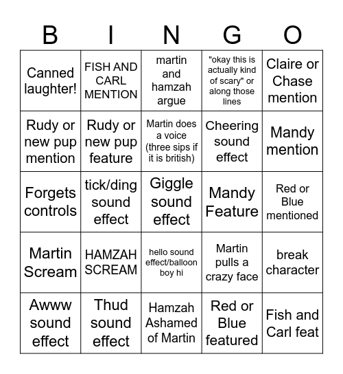🍺 slushy noob bingo 🍺 Bingo Card