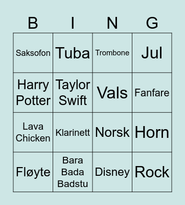 SOMMERKURSBINGO!!! Bingo Card