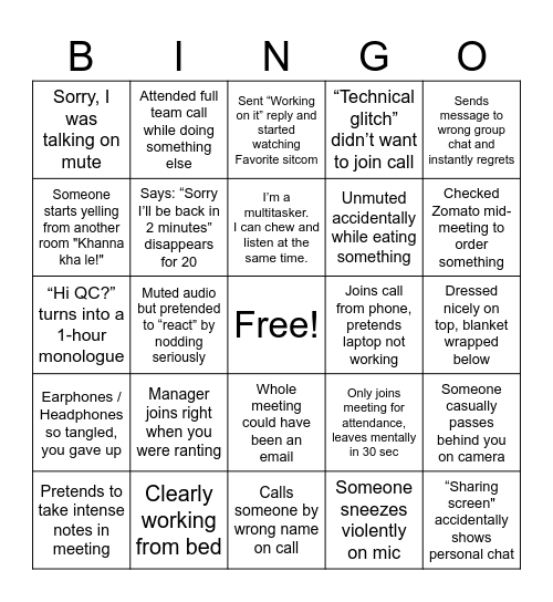 Himalaya Bingo Card