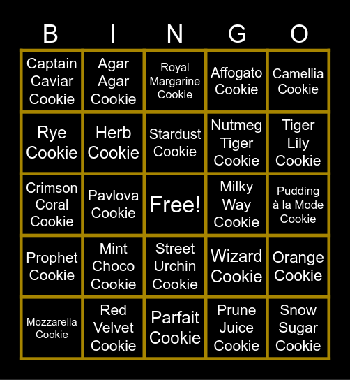CRK Bingo!!! Bingo Card