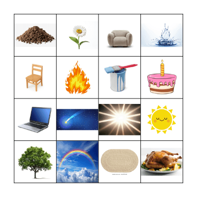 Matter or Not Bingo Card