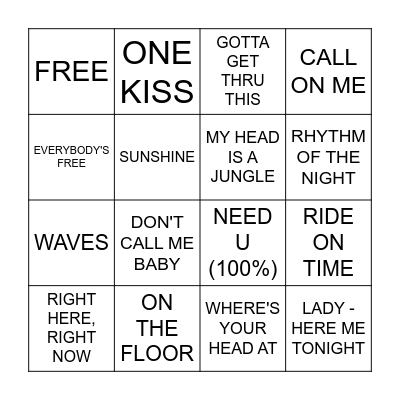 IBIZA BINGO Card