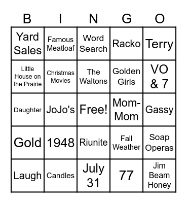 Happy Birthday Bingo Card