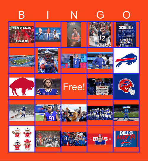 Go Bills Bingo Card