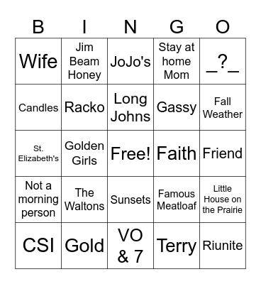 Happy Birthday Bingo Card