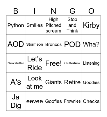 4/5th End of the year Bingo Card