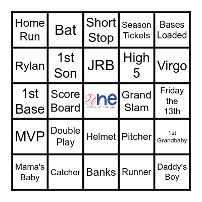 Joshua's Rookie Year Bingo Card