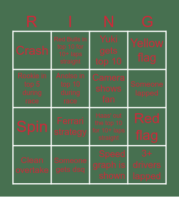 Hungaro-Bingo Card