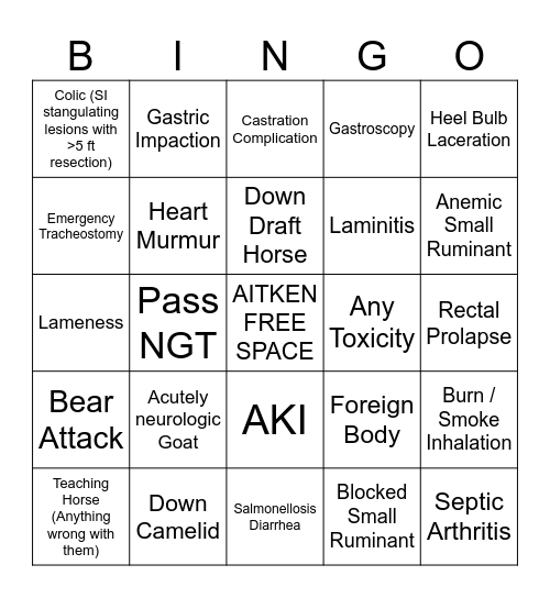 ECC BINGO CARD (UPDATED) Bingo Card