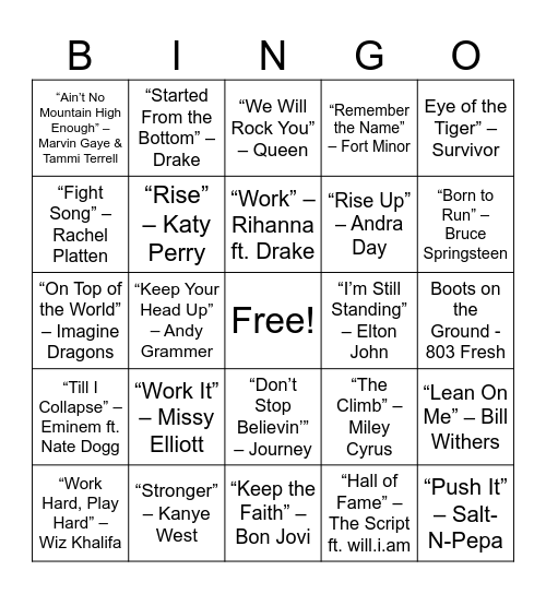 Boots On...Small Steps...Excellence Ahead Bingo Card