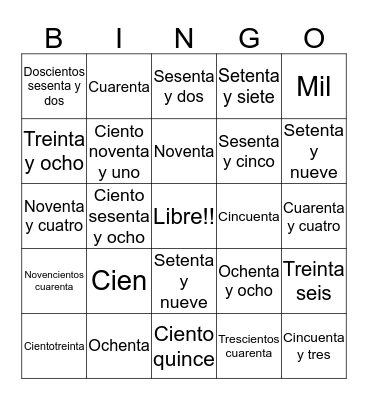 Bingo Card