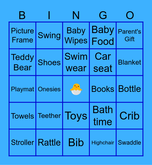 Gift Bingo! Bingo Card