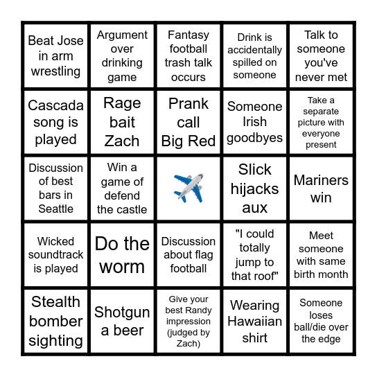 SEAFAIR BINGO Card