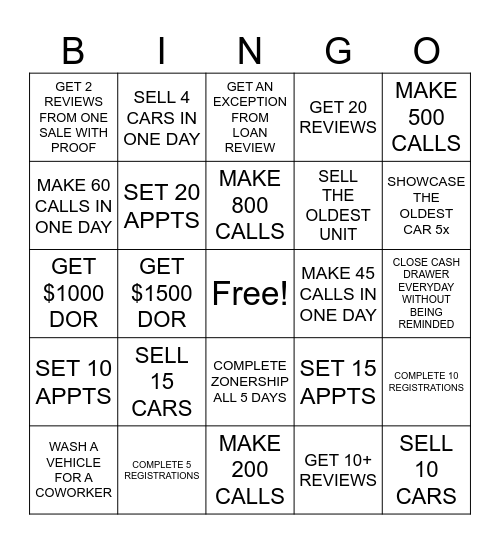 DT WAY AUGUST Bingo Card
