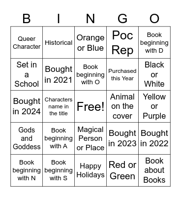 Countdown to 2026 Bingo Card