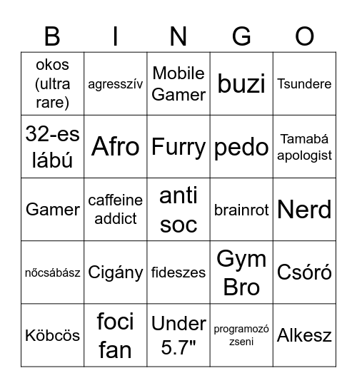 Balogh László Bingó :) Bingo Card