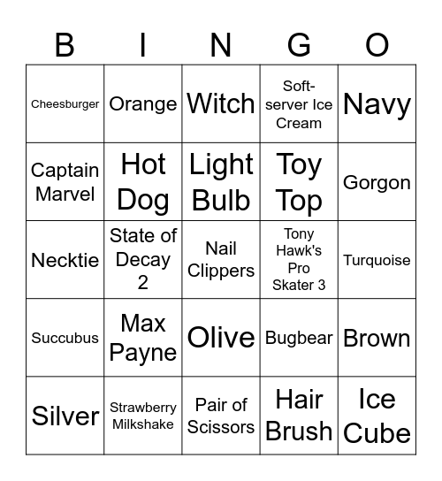 Infinite Craft Bingo Card