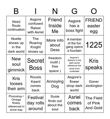 Chapter 5 Bingo Card