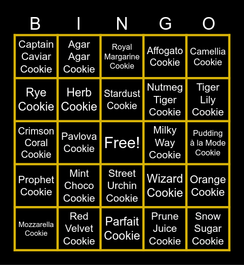 CRK Bingo!!! Bingo Card