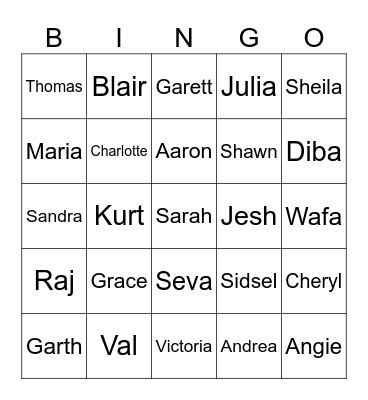 Block Party Bingo! Bingo Card