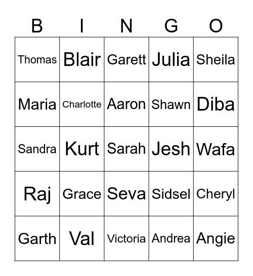 Block Party Bingo! Bingo Card