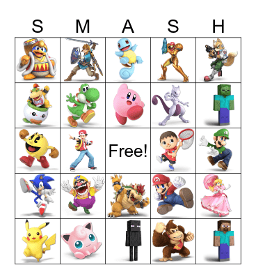 Smash Bros Bingo! Bingo Card