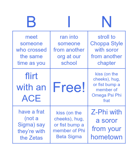 LO x TGP Bingo Card