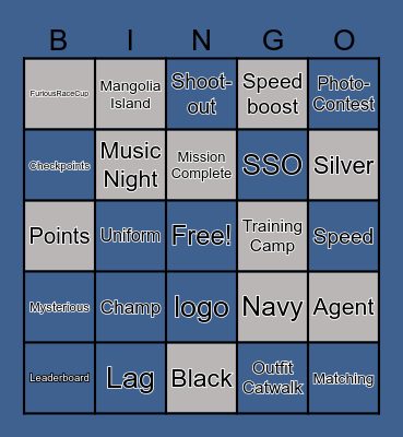 Furious Agents Bingo Card