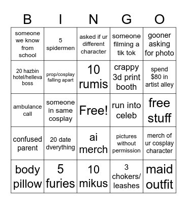 animate Bingo Card
