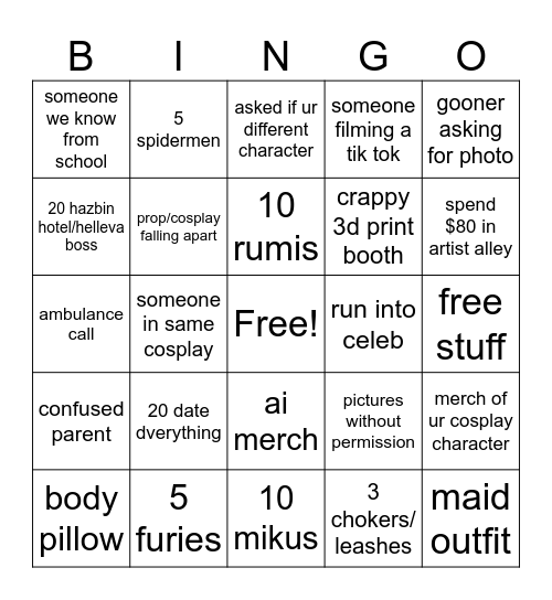 animate Bingo Card