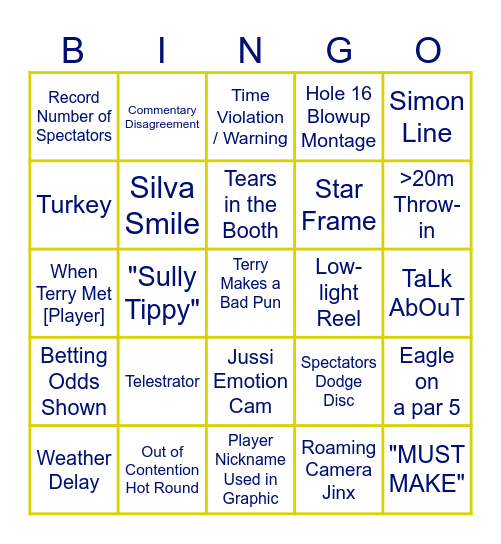 IT'S WORLDS! GADGAHRHARH BLAH BLAH ETC ETC Bingo Card