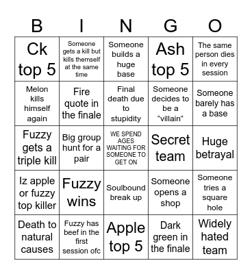 HALF LIFE Bingo Card