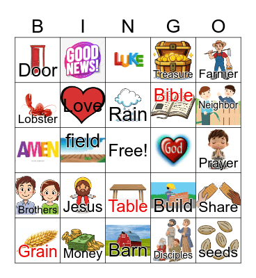 Bingo Luke 12 Bingo Card