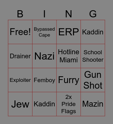 CHURCH BINGO BY ROADKADDIN Bingo Card