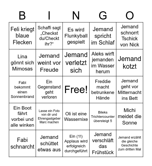 Attersee Bingo Card