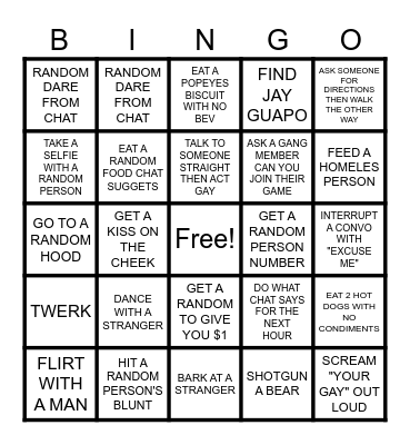 NYC BINGO Card