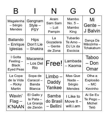 Alessio 6th B-day Bingo Card